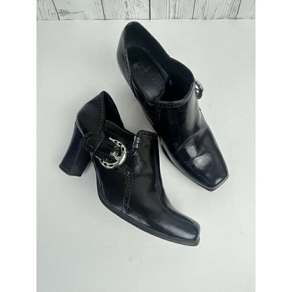 Etienne Aigner Shoes - Etienne Aigner Boots Womens 9M Renee Black Faux Leather Boho Booties Witchy